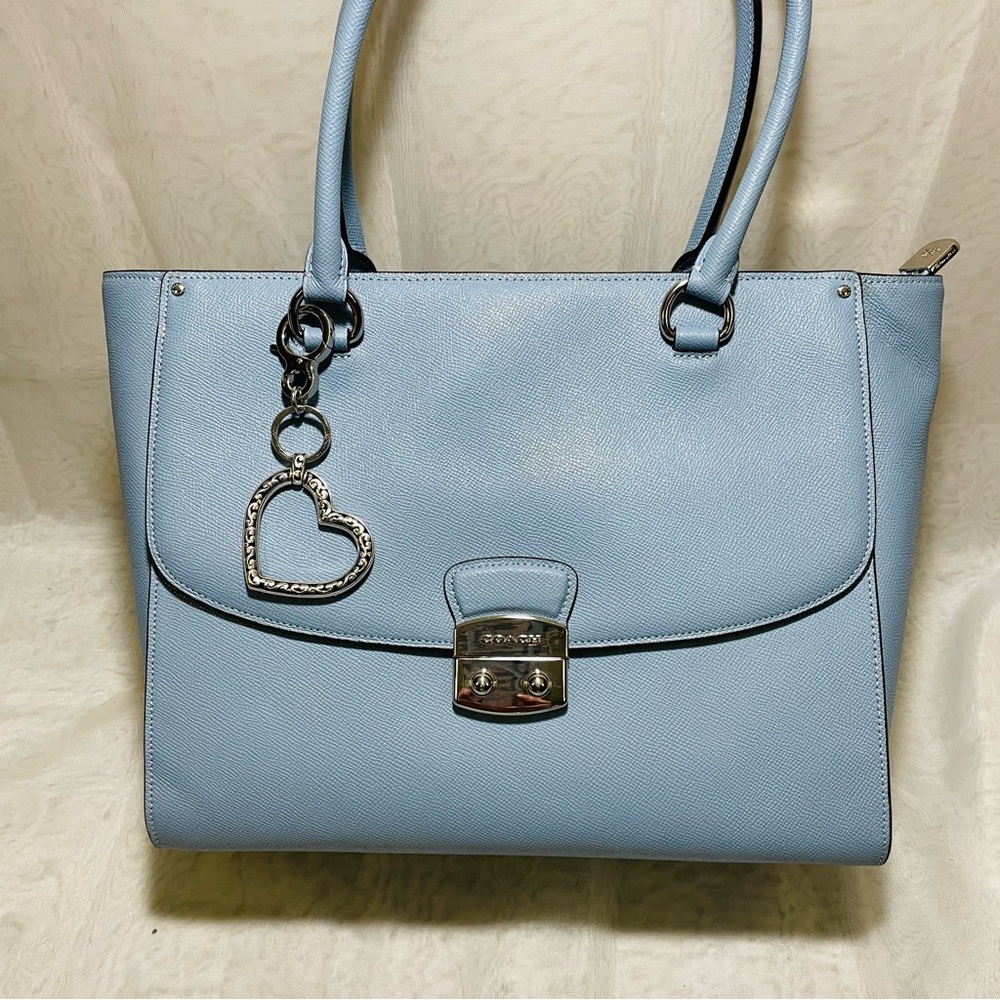 Coach Light Blue AveryTote Bag - Picture 2 of 15